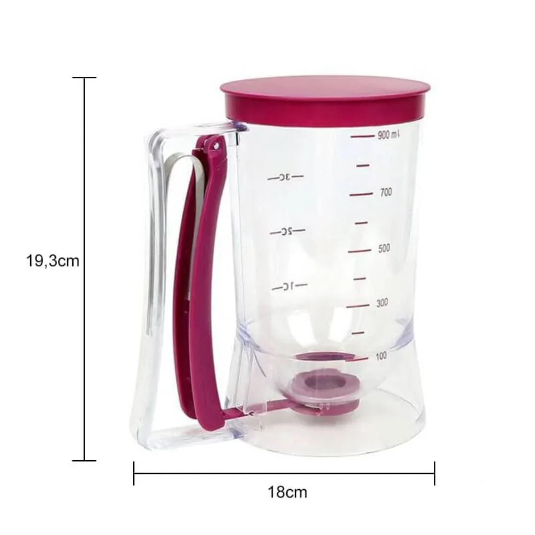 BowLift | Dough dispenser with measuring scale and spout for muffins and cakes