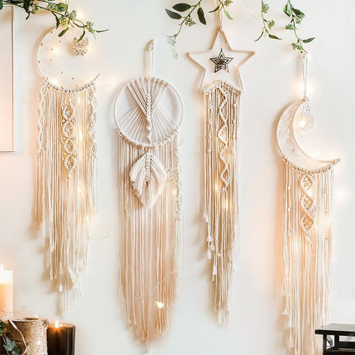 DreamWeaver Macramé - Bohemian Wall Decoration for Atmosphere Bowlift
