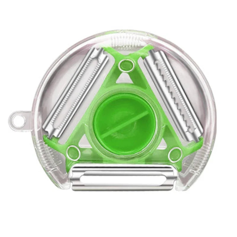 Magic Trio Stainless Steel Blade Peeler Slicer Shredder Julienne Cutter | Bowlift
