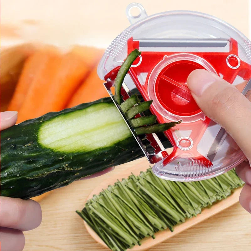 Magic Trio Stainless Steel Blade Peeler Slicer Shredder Julienne Cutter | Bowlift