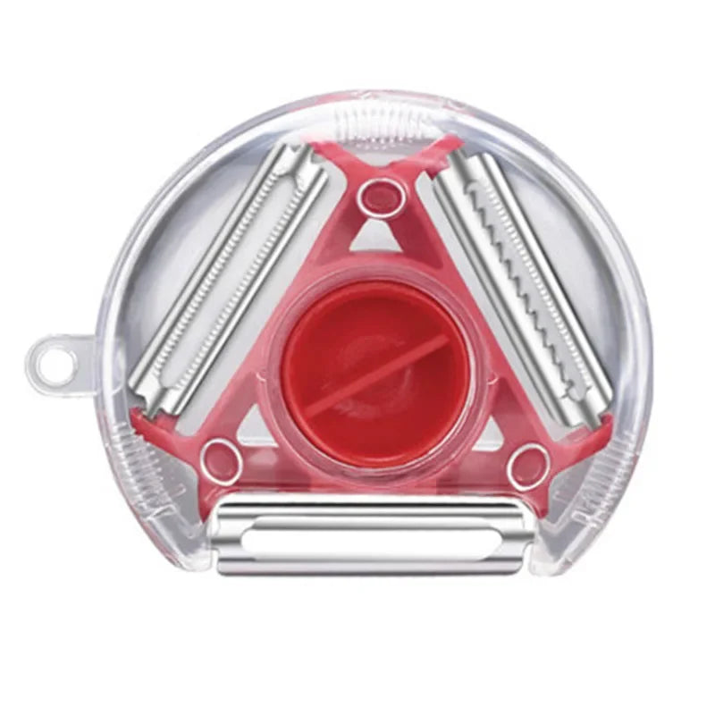 Magic Trio Stainless Steel Blade Peeler Slicer Shredder Julienne Cutter | Bowlift