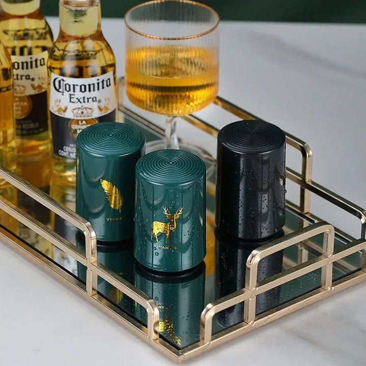 Magnetic Beer Bottle Opener Stainless Steel Push-Down Bottle Opener | Bowlift