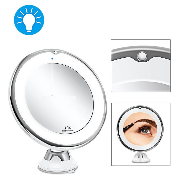 BowLift | Cosmetic mirror with lighting – LED makeup mirror with magnification function