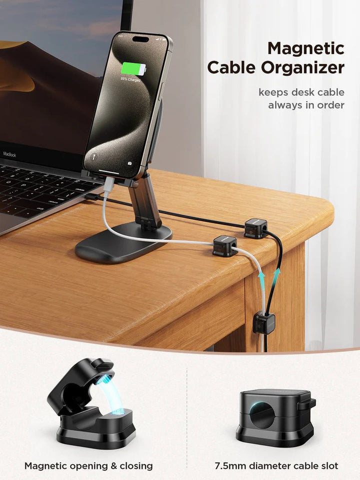 BowLift | MAGNITIDY – Magnetic Cable Organizer for a Clutter-Free Workspace