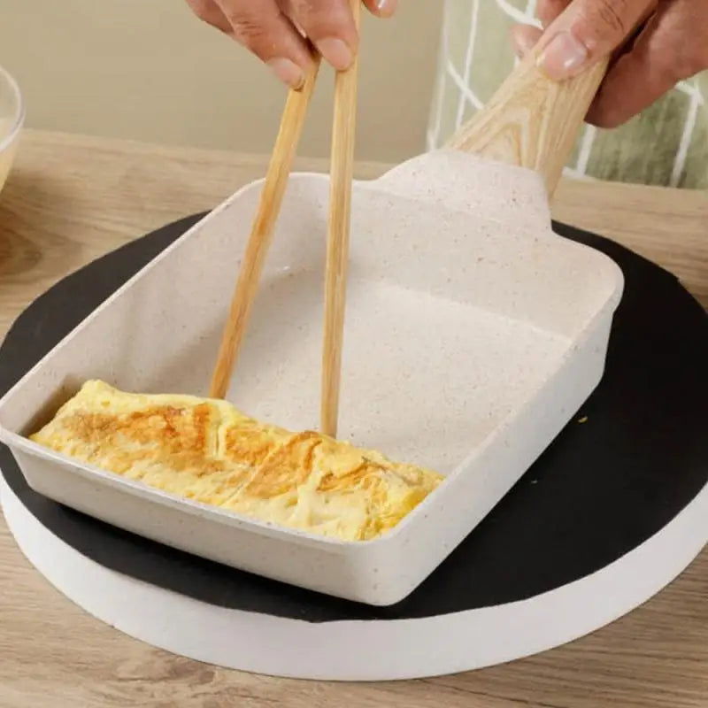 Maifan Stone Non stick Square Fry Egg Pan Gas Stove Cookware | Bowlift