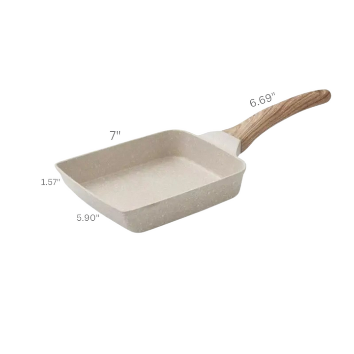 Maifan Stone Non stick Square Fry Egg Pan Gas Stove Cookware | Bowlift
