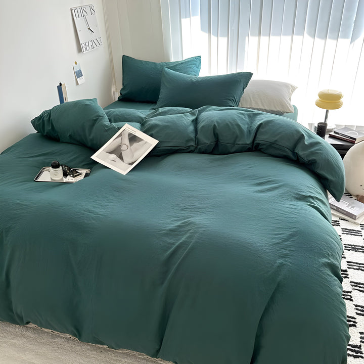 CloudHaven - Solid Color Cotton Bedding Set | Bowlift