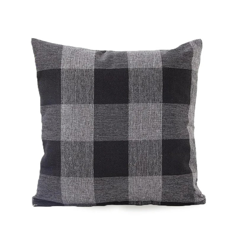 BowLift | Cozy Checked Cushion Cover in Country Style – Autumn Plaid (1+1 FREE)
