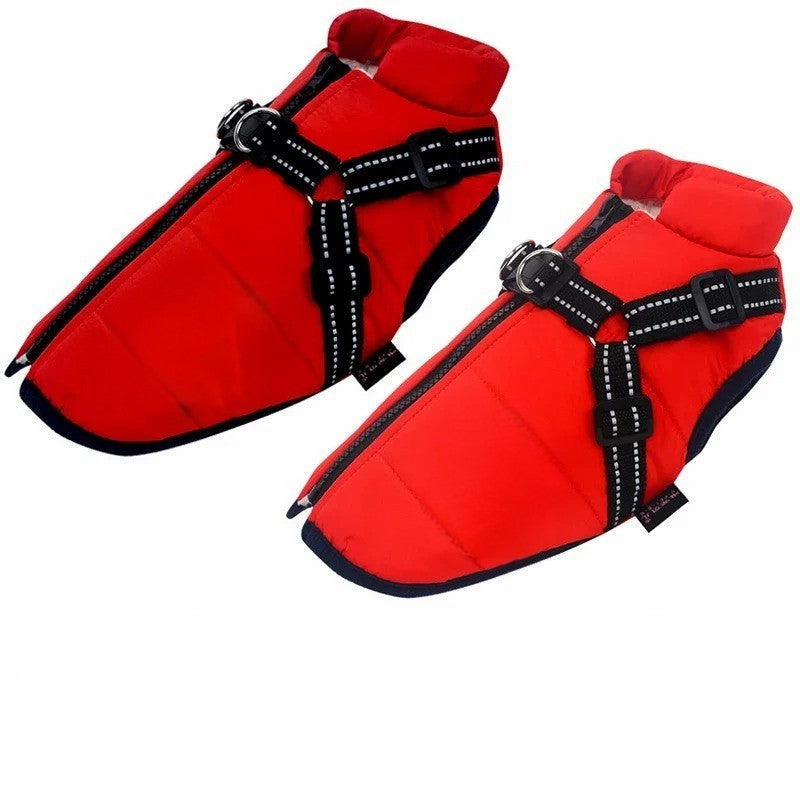 BowLift | All-Weather Insulated Dog Jacket with Built-in Harness