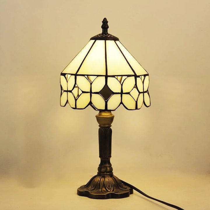 BowLift | Table Lamp LED Baroque Retro E27 - Vintage Tiffany Glass