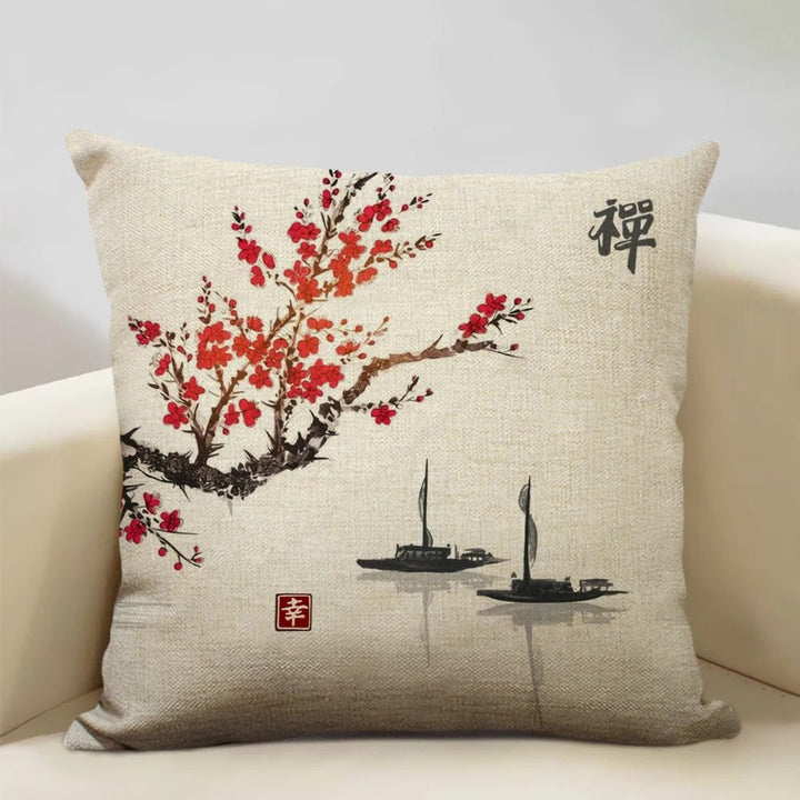 BowLift | BeauRêve Cushion Cover with Mount Fuji - Japanese Style for Any Space
