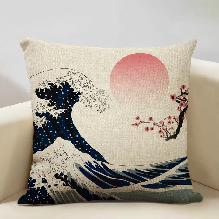 BowLift | BeauRêve Cushion Cover with Mount Fuji - Japanese Style for Any Space