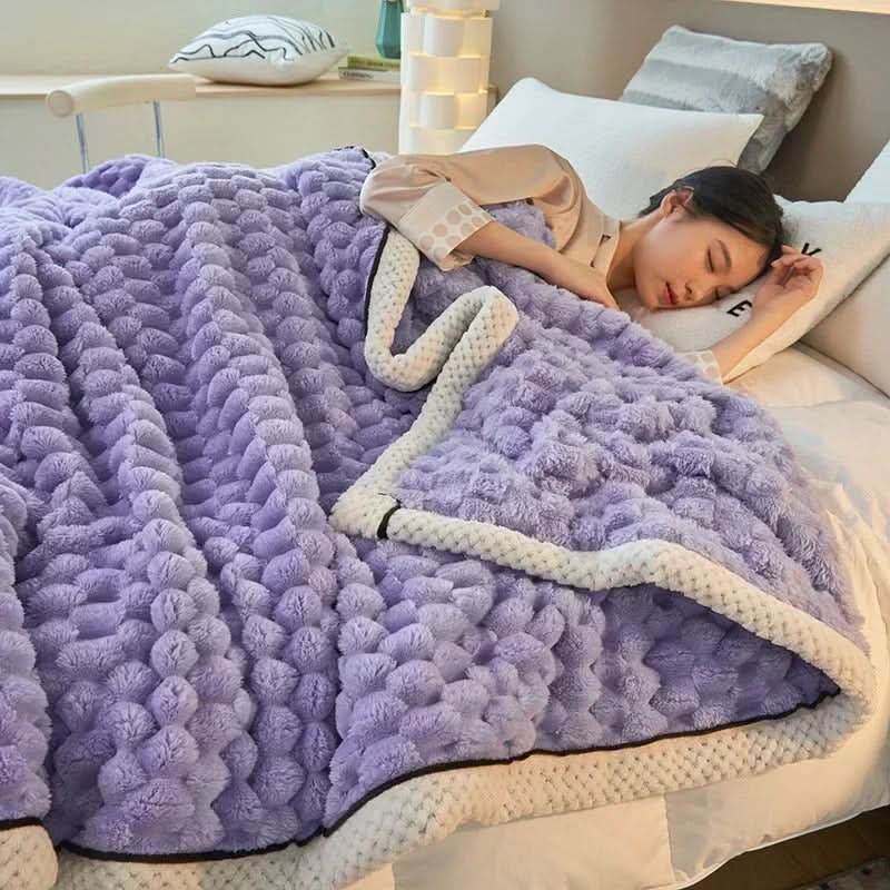 BowLift | Double-Sided Coral Velvet Blanket Soft Warm Throw for Winter
