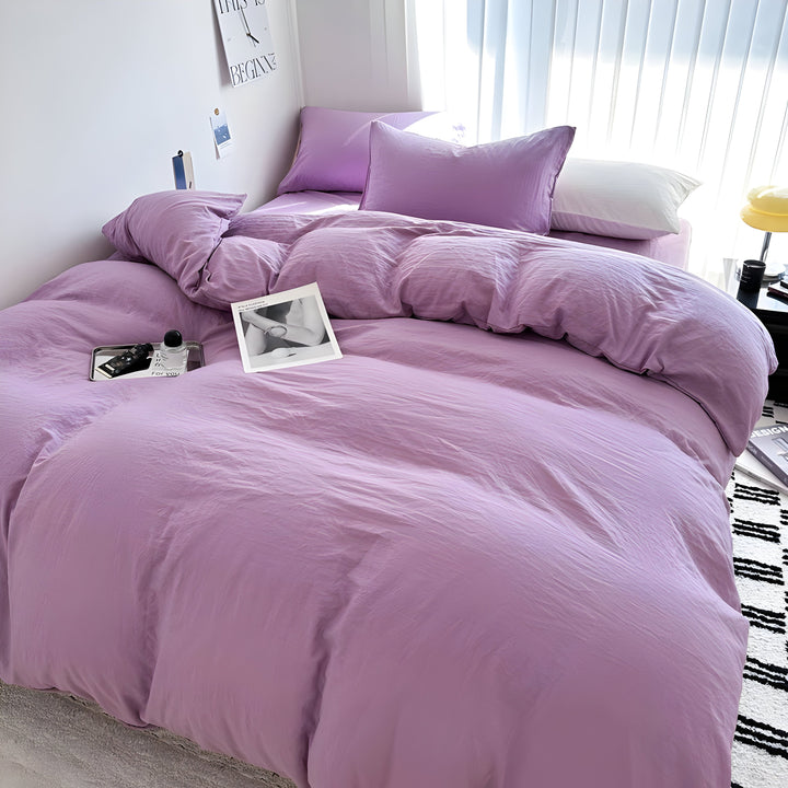 CloudHaven - Solid Color Cotton Bedding Set | Bowlift