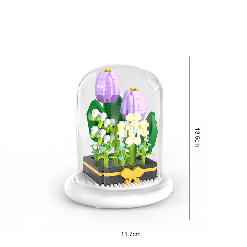 BowLift | Elegant building block flower in a glass