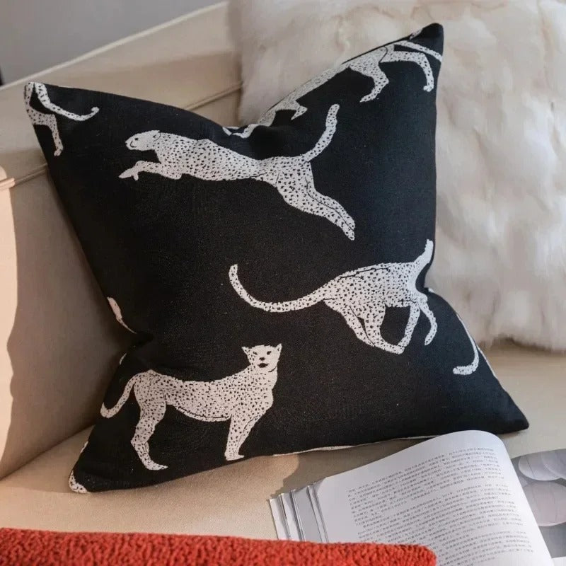 BowLift | VelvetGlow Cushion Cover - Double-sided Geometric Cushion Cover of Luxury Jacquard