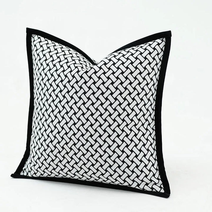 BowLift | VelvetGlow Cushion Cover - Double-sided Geometric Cushion Cover of Luxury Jacquard