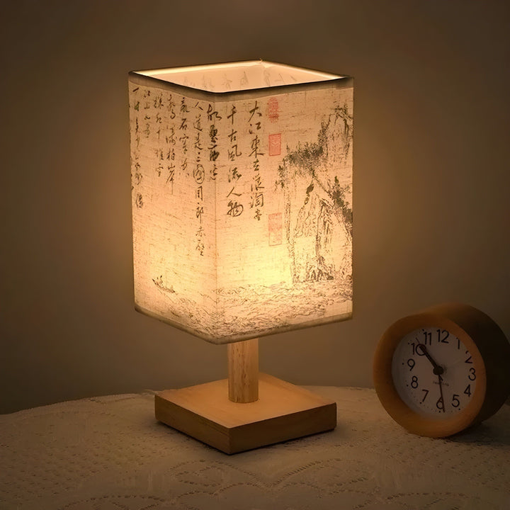 SerenityGlow Lamp - Modern Fabric LED Chinese Style TaBowlifte Lamp | Bowlift