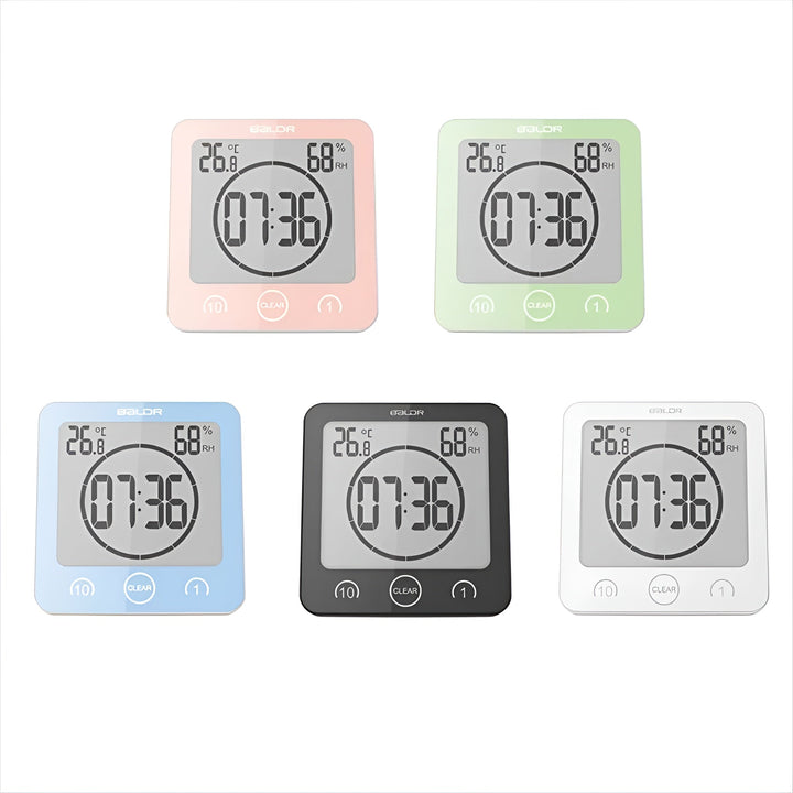 Waterproof Shower Clock with Timer – Practical for Time Management in the Bathroom | Bowlift