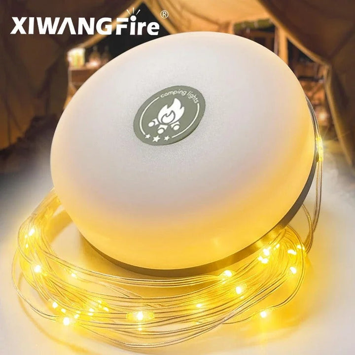 BowLift | CampBeam LED Outdoor String Lights – Rechargeable Waterproof Lights with Magnetic Hooks & 5 Lighting Modes