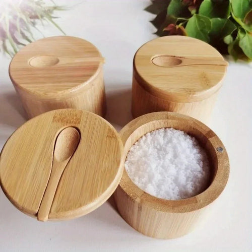 BowLift | KruidenKompakt – Bamboo spice jar with spoon and magnetic lid