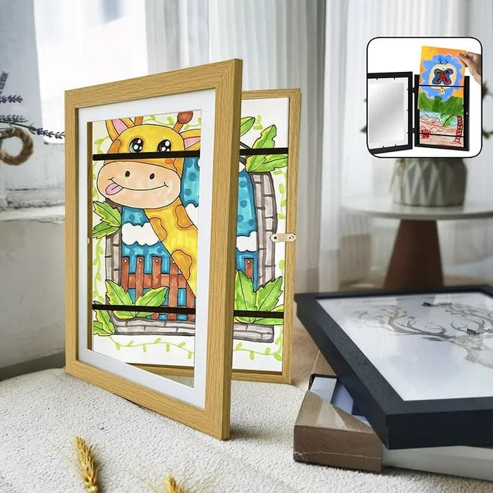 BowLift | picture frame for storing and presenting children's art