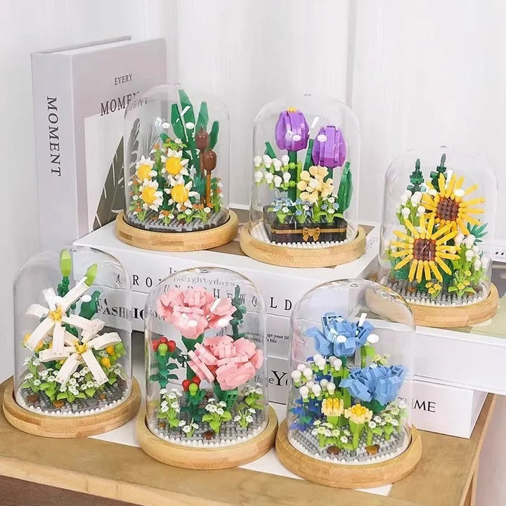 BowLift | Elegant building block flower in a glass