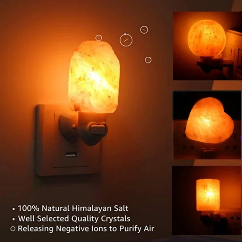 BowLift | Himalayan Salt Lamp Natural Crystal Light for Home Decor & Wellness -  Release Negative Ions Bedroom