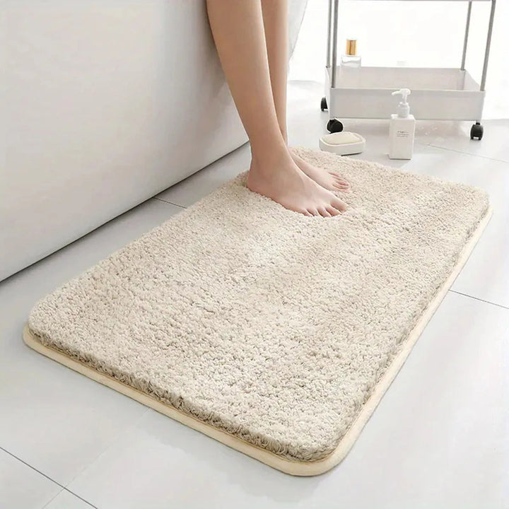 BowLift | Thickened Plush Anti-Slip Bathroom Mat | Super Absorbent, Durable & Machine Washable for Shower, Sink & Toilet Use
