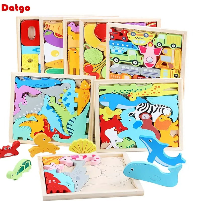 BowLift | WoodlandPuzzle - How Do the Shapes Fit Into the Frame? - Shape Puzzle