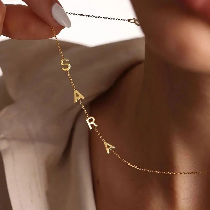 BowLift | Personalized Off Center Letter Necklace