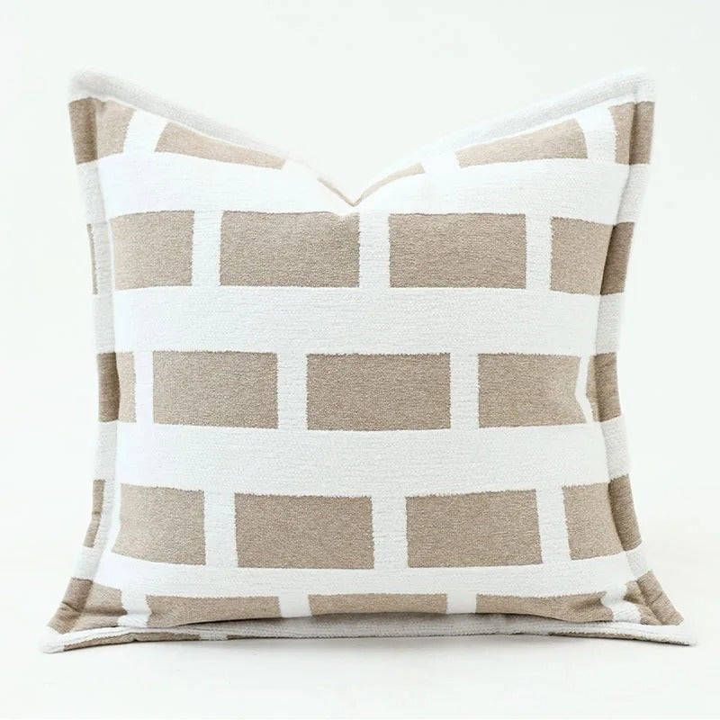 BowLift | VelvetGlow Cushion Cover - Double-sided Geometric Cushion Cover of Luxury Jacquard