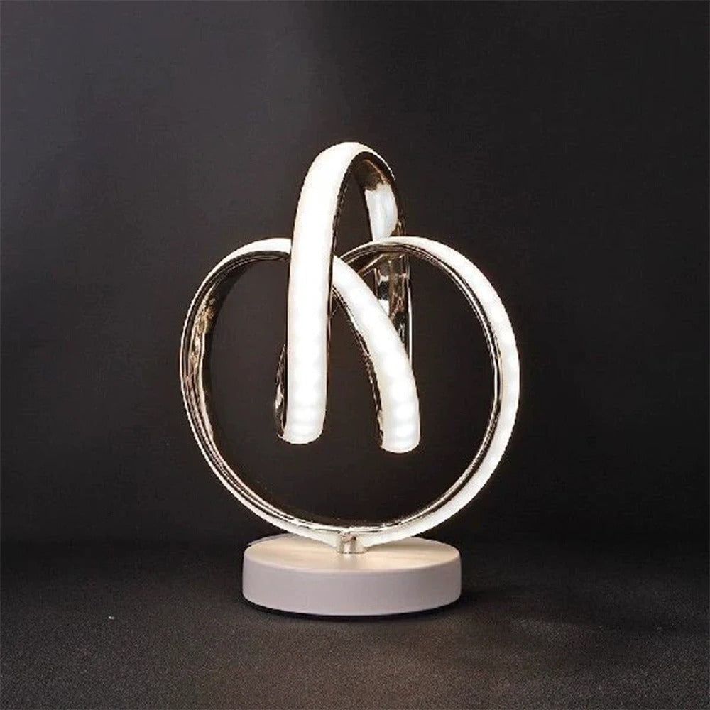 BowLift | Luminare - Modern LED Table Lamp with Curved Design and USB Connection