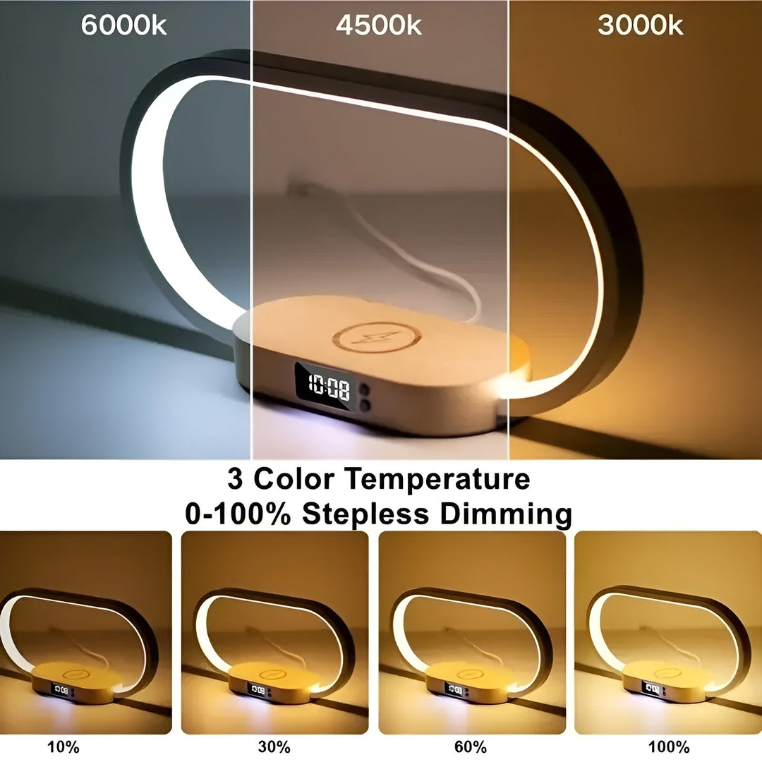 BowLift | Stylish Multifunctional Lamp with Charging Station and Clock