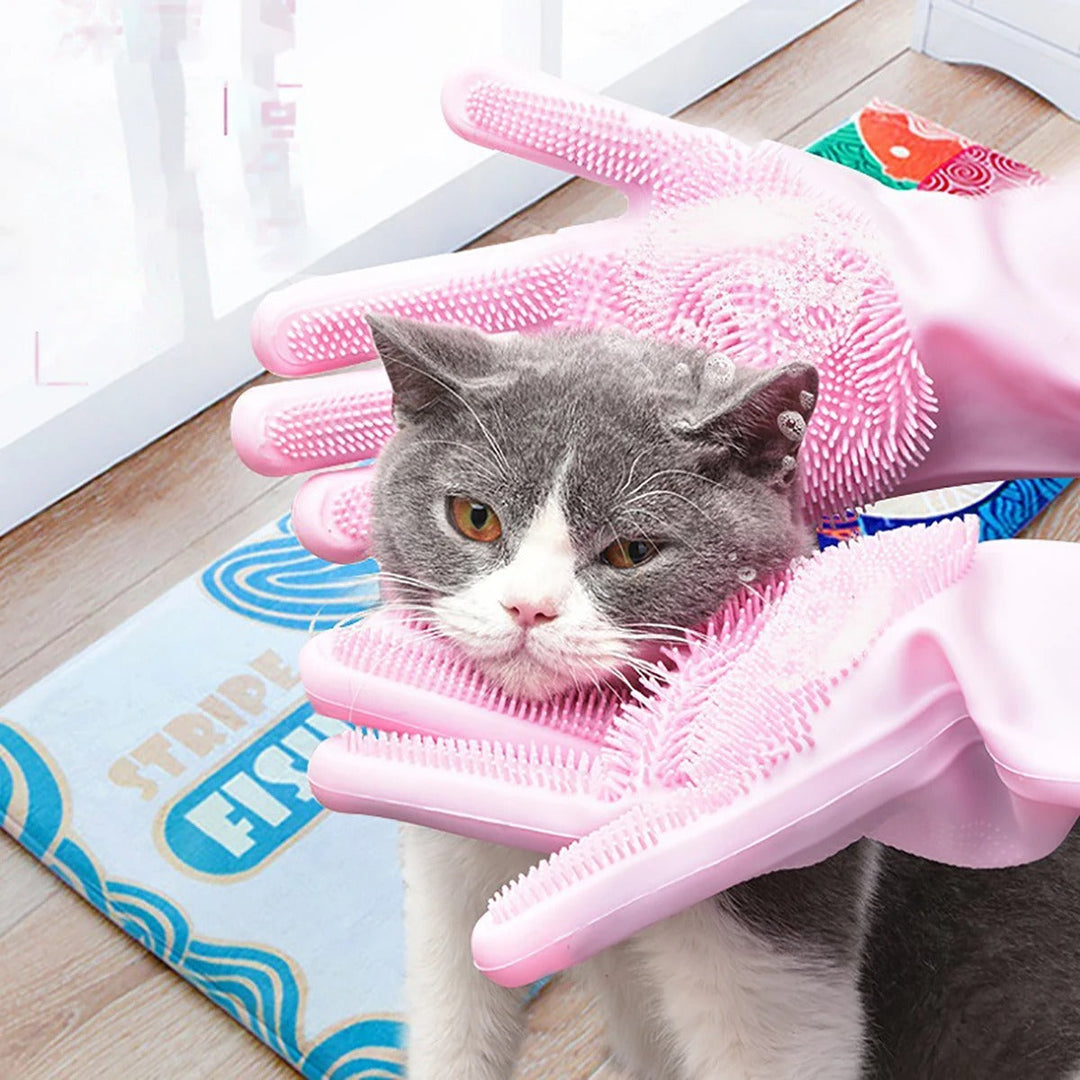 Pet Grooming Cleaning Gloves Bowlift