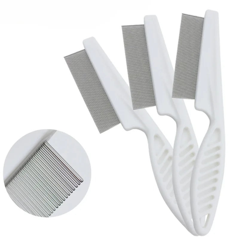 Pet Hair Shedding Comb Stainless Steel Flea Comb Bowlift