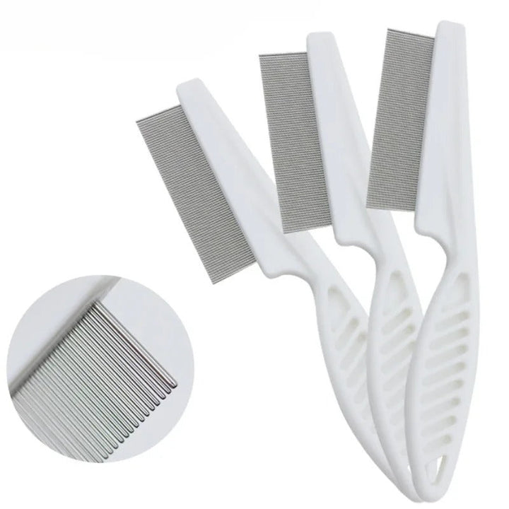 Pet Hair Shedding Comb Stainless Steel Flea Comb Bowlift