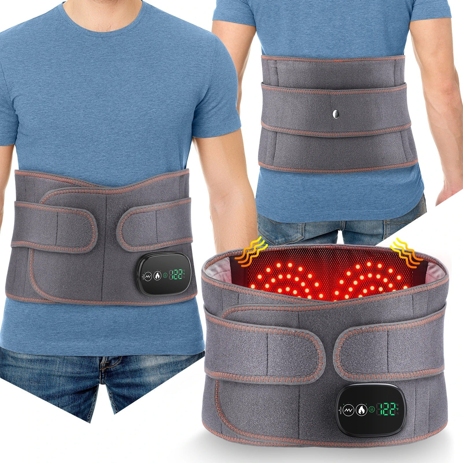 BowLift | Heated Lower Back Support - Adjustable Heat Therapy for Pain Relief