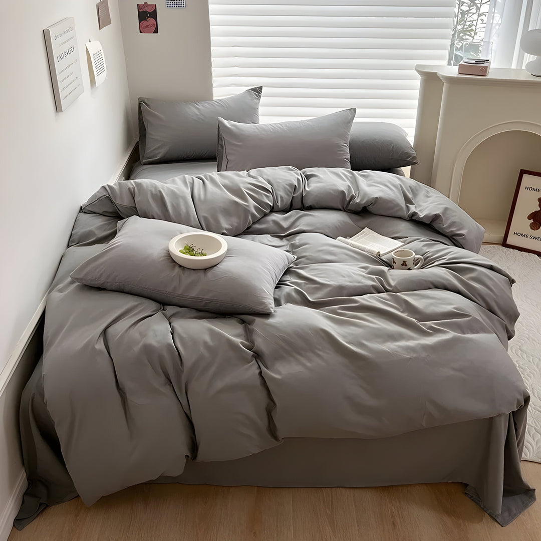 CloudHaven - Solid Color Cotton Bedding Set | Bowlift