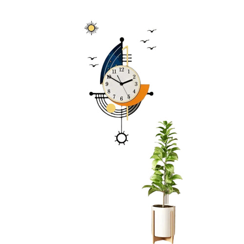 Nautical Wall Clock with Sailboat Design for Coastal Flair Bowlift