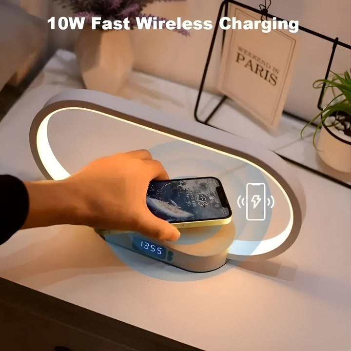 BowLift | Stylish Multifunctional Lamp with Charging Station and Clock