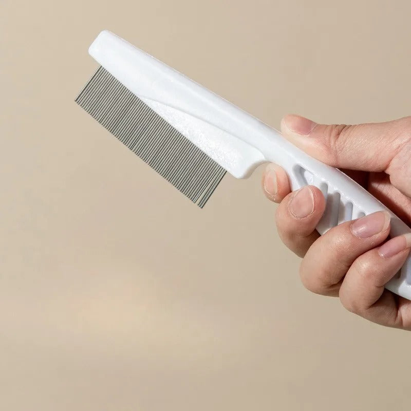 Pet Hair Shedding Comb Stainless Steel Flea Comb Bowlift