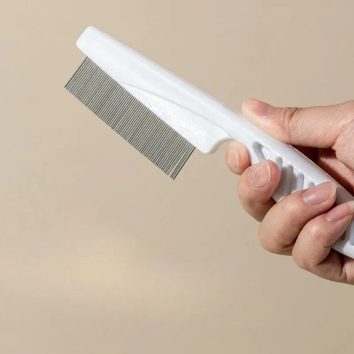 Pet Hair Shedding Comb Stainless Steel Flea Comb Bowlift