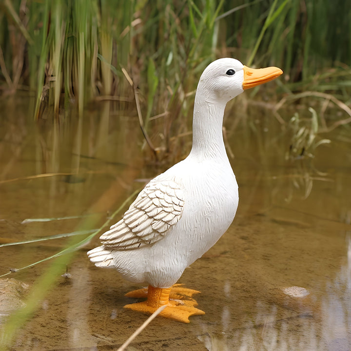 PuddlePals Sculpture – Farmhouse Style Duck & Goose Figure | Bowlift