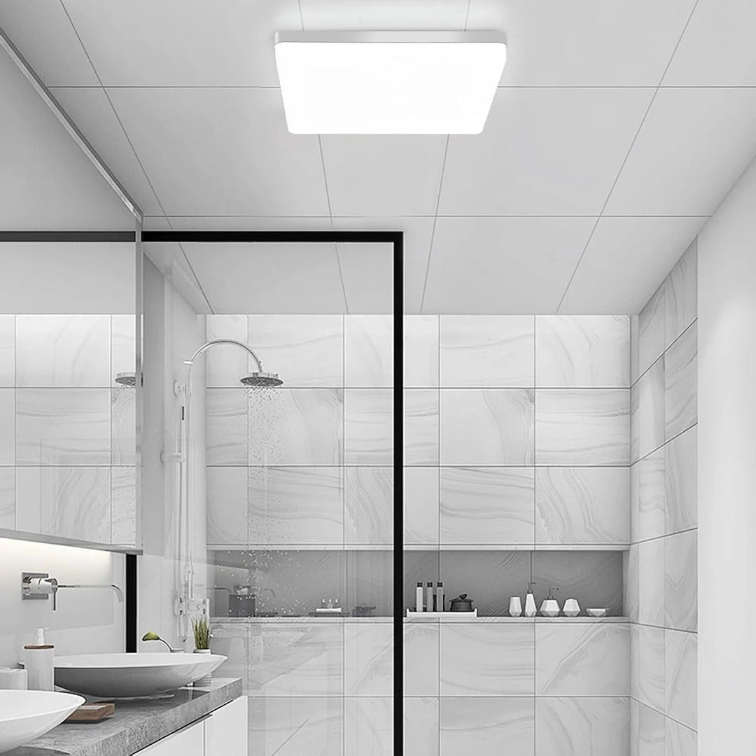 Square LED Ceiling Light – Even, Pleasant Light | SuitaBowlifte for Living Room & Bathroom | Bowlift