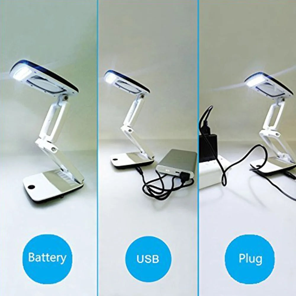 BowLift | Full Page Magnifying Glass with Light & Stand | Reading Aid for the Elderly