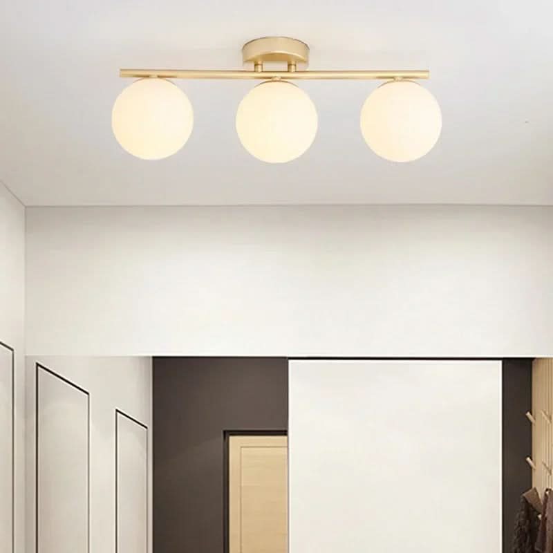 BowLift | NordLux LED Glass Ceiling Light – White Globe
