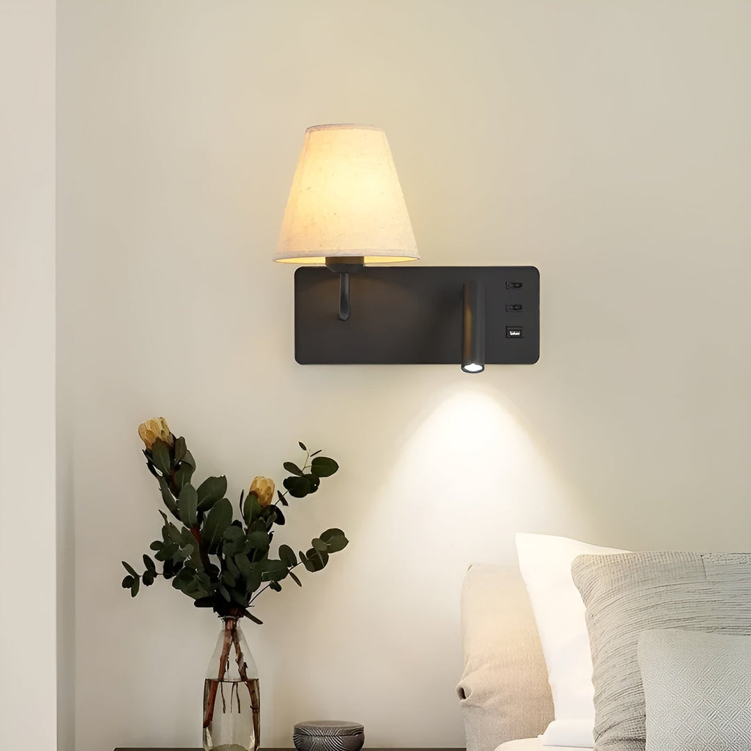 Reading lamp with candle light effect – Warm, decorative light | Perfect for the bedroom & bed | Bowlift