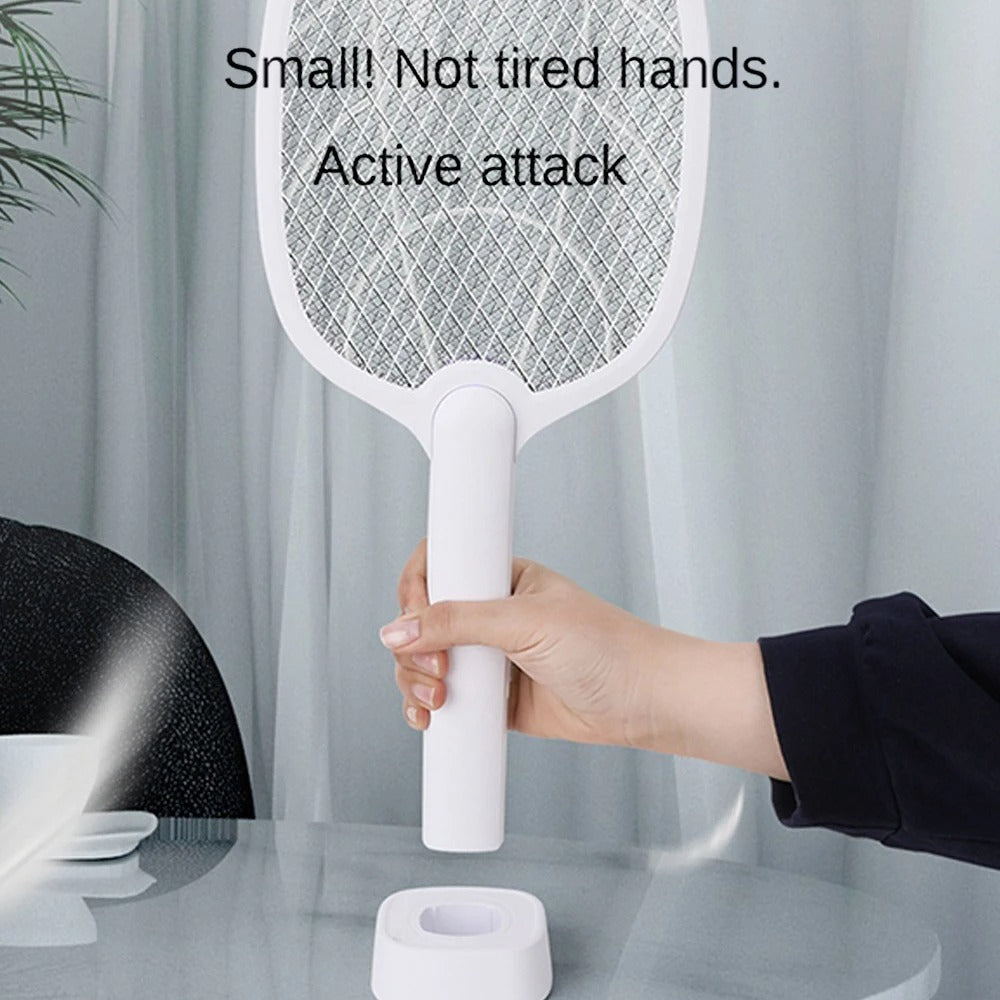 Rechargeable 2-in-1 Electric Fly Swatter and Insect Destroyer – 2500V Without Chemicals | Bowlift