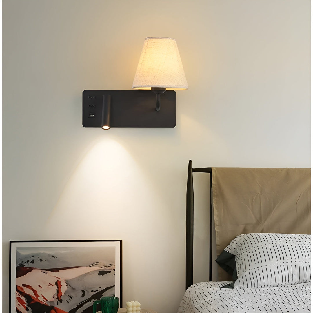 Reading lamp with candle light effect – Warm, decorative light | Perfect for the bedroom & bed | Bowlift